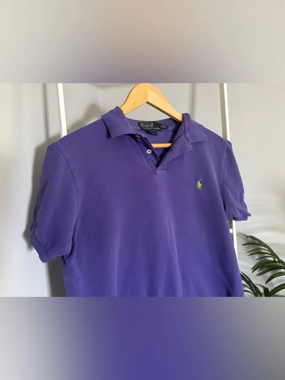 Ralph Lauren Purple Polo with Green Pony Embroidery - Picture 6 of 16